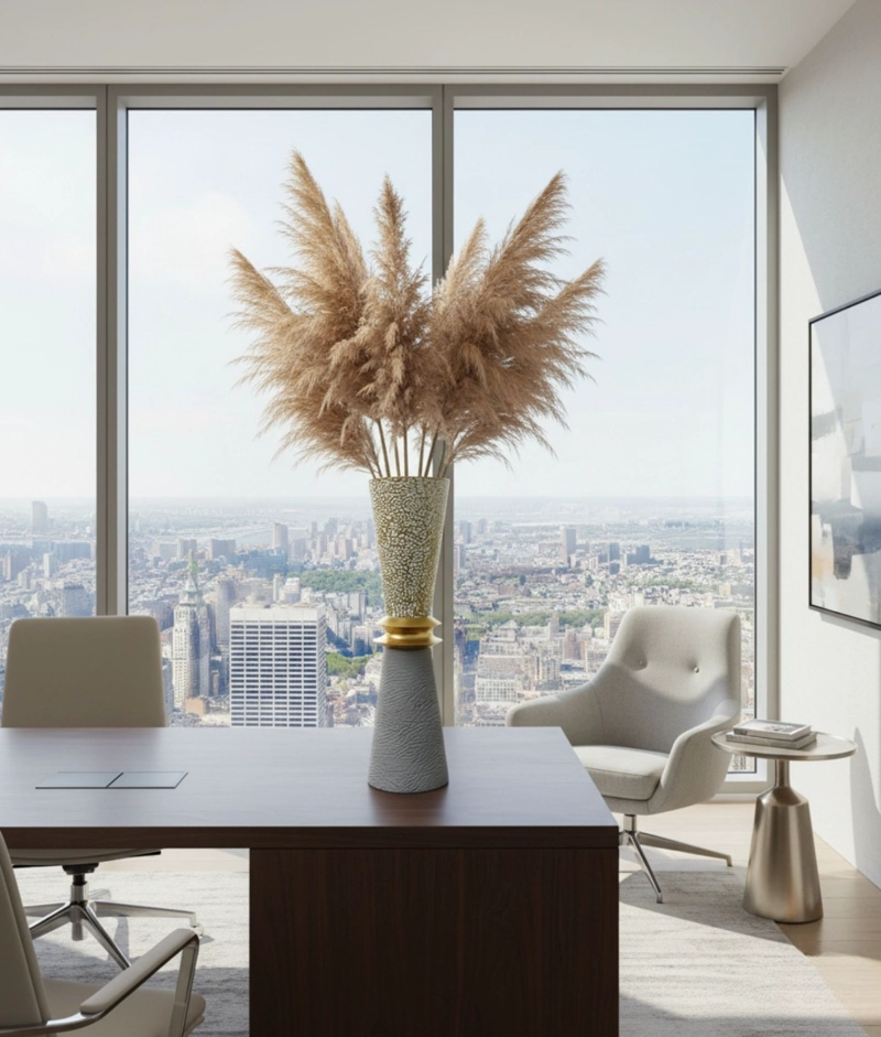 FLORERO DECORATIVO CONTEMPORANEO ELEGANTE TEXTURA JHN - 7