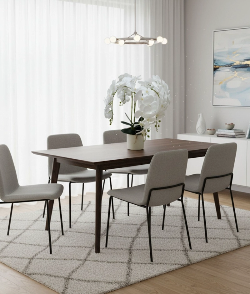 PLANTA ARTIFICIAL DECORATIVA ORQUIDEA BLANCA REALISTA JHN - 6