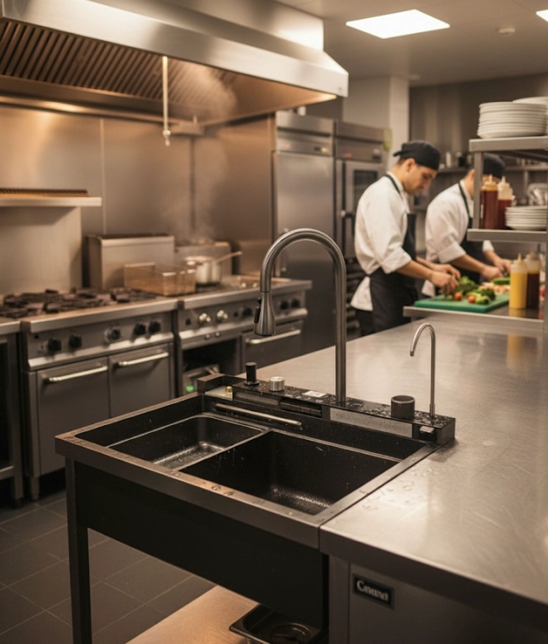 FREGADERO MULTIFUNCIONAL COCINA LAVAPLATOS ELEGANTE JHN - 3