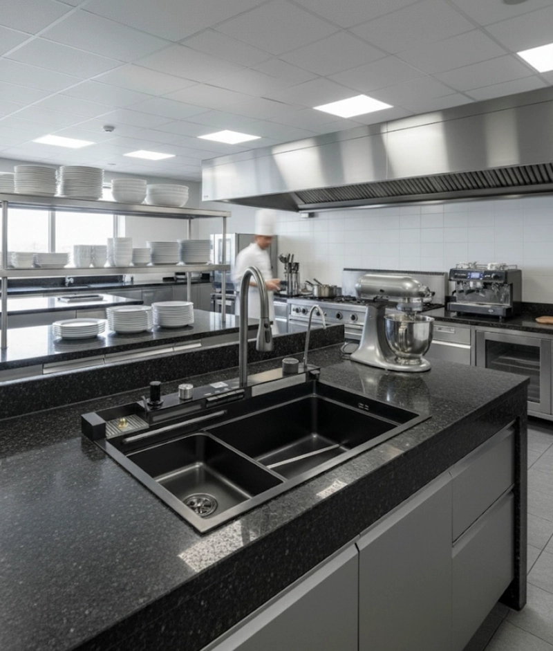 FREGADERO MULTIFUNCIONAL COCINA LAVAPLATOS ELEGANTE JHN - 7