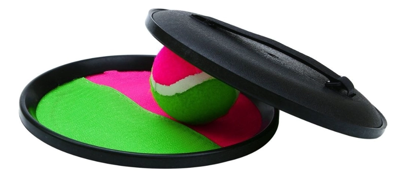 SET 2 JUGUETE DE PELOTA CON RAQUETA ATRAPA DIVERTIDO LAU - 9