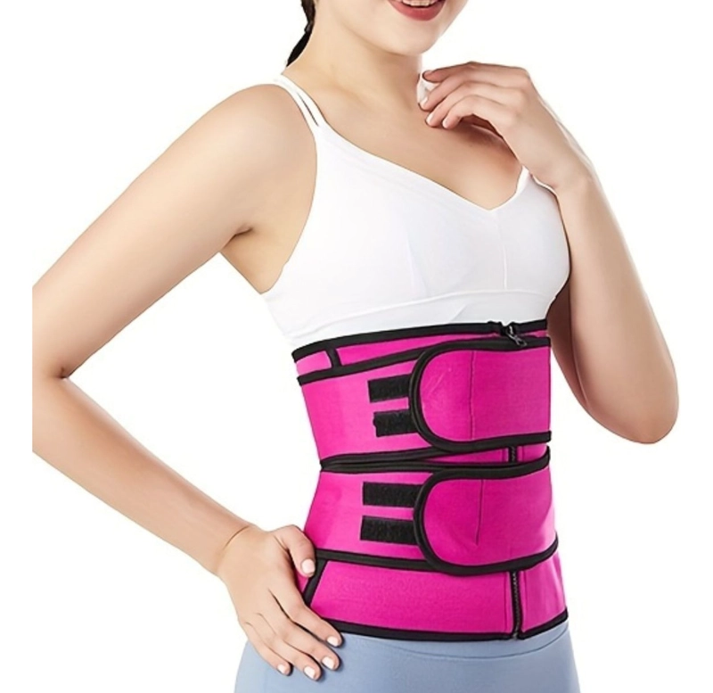 FAJA CORSET REDUCTORA CINTURA CON VELCRO MUJER LAU - 8