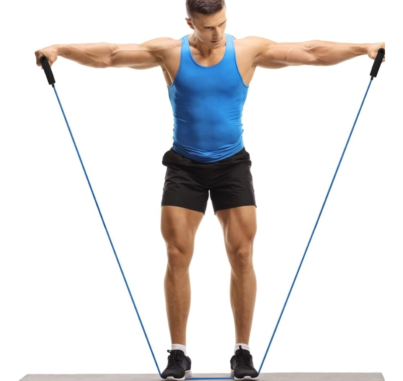 SET 2 BANDAS ELASTICAS DE RESISTENCIA ENTRENAMIENTO LAU - 1