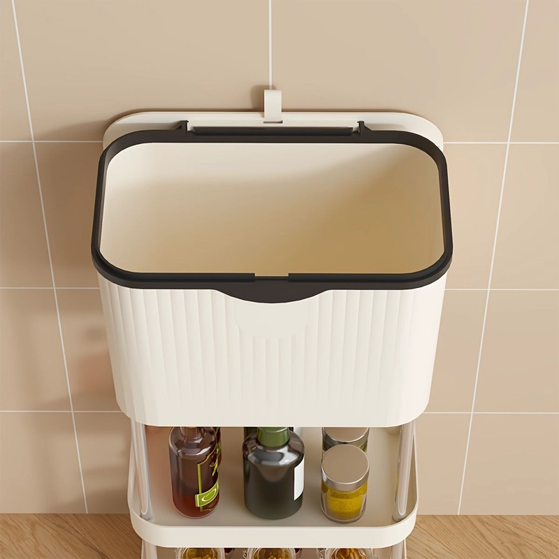 BOTE DE BASURA MOVIL APILABLE 3 CAPAS COCINA BAÑO HOGAR - 6