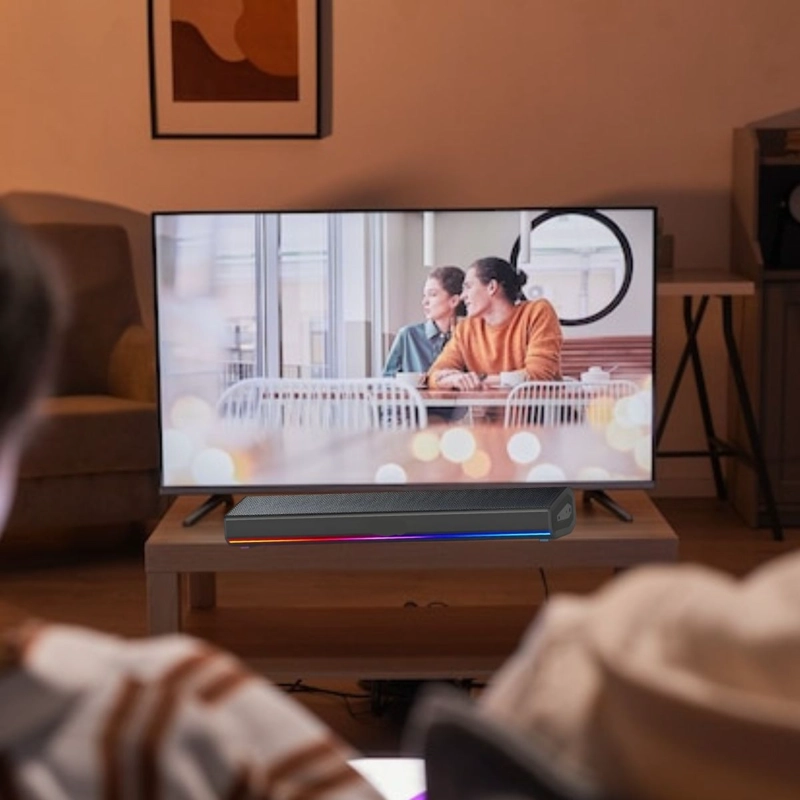 BARRA DE SONIDO HOME THEATER CON LUCES HOGAR LAU - 4