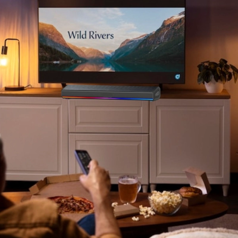 BARRA DE SONIDO HOME THEATER CON LUCES HOGAR LAU - 8
