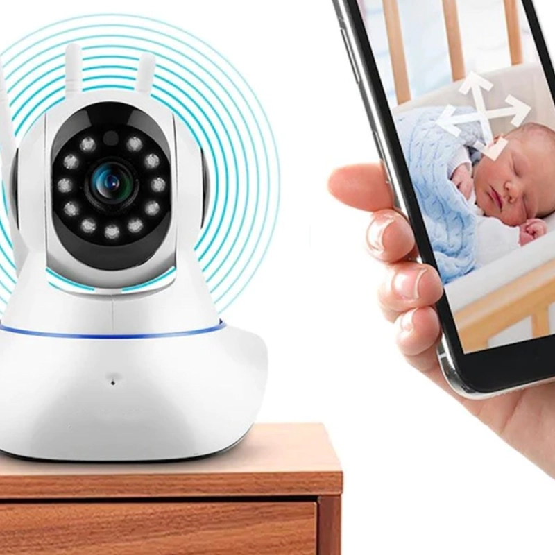 CAMARA DE SEGURIDAD IP MOTORIZADA WIFI GIRA 350° HOGAR LAU - 6