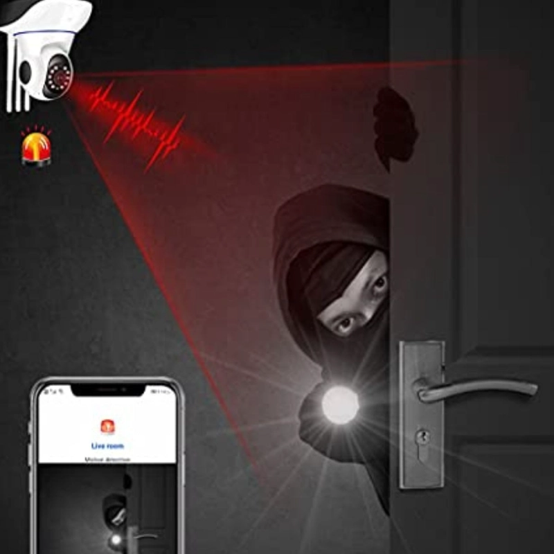 CAMARA DE SEGURIDAD IP MOTORIZADA WIFI GIRA 350° HOGAR LAU - 7