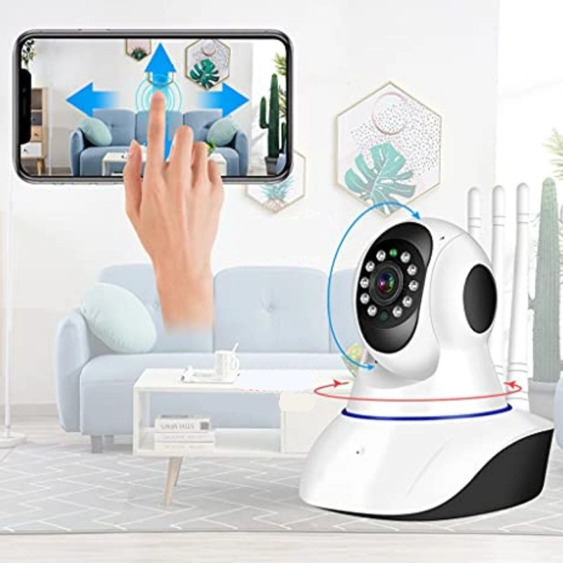 CAMARA DE SEGURIDAD IP MOTORIZADA WIFI GIRA 350° HOGAR LAU - 8