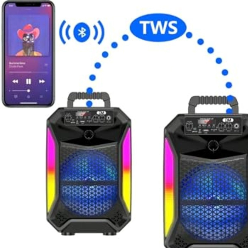 PARLANTE PORTATIL INALAMBRICO BLUETOOH MUSICA HOGAR LAU - 5