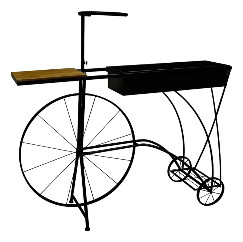 PORTA MACETAS DISEÑO BICICLETA ADORNO JARDINERIA SOPORTE JHN - 1