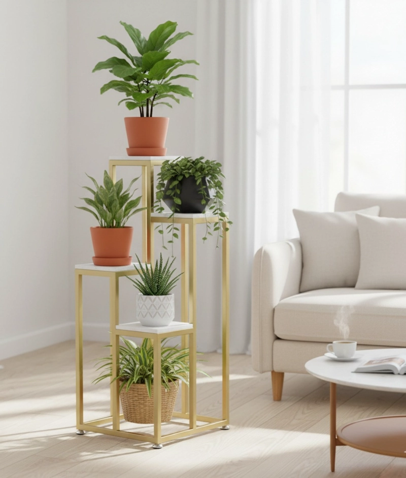 PORTA MACETAS SOPORTE ELEVADO MULTIFUNCIONAL MODERNO JHN - 2