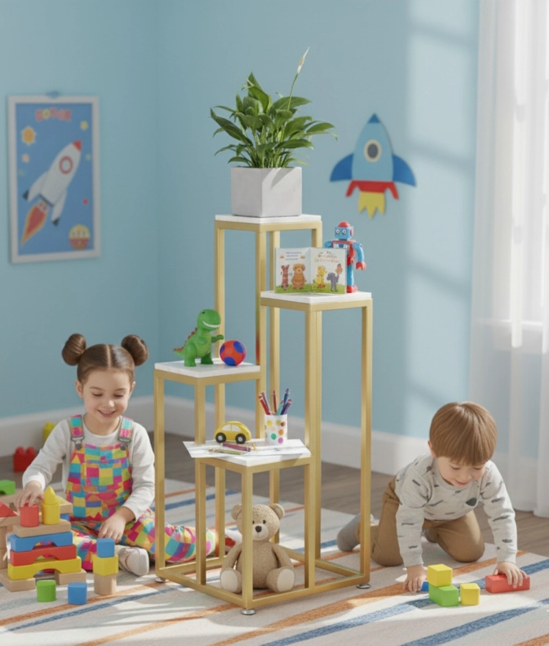 PORTA MACETAS SOPORTE ELEVADO MULTIFUNCIONAL MODERNO JHN - 4