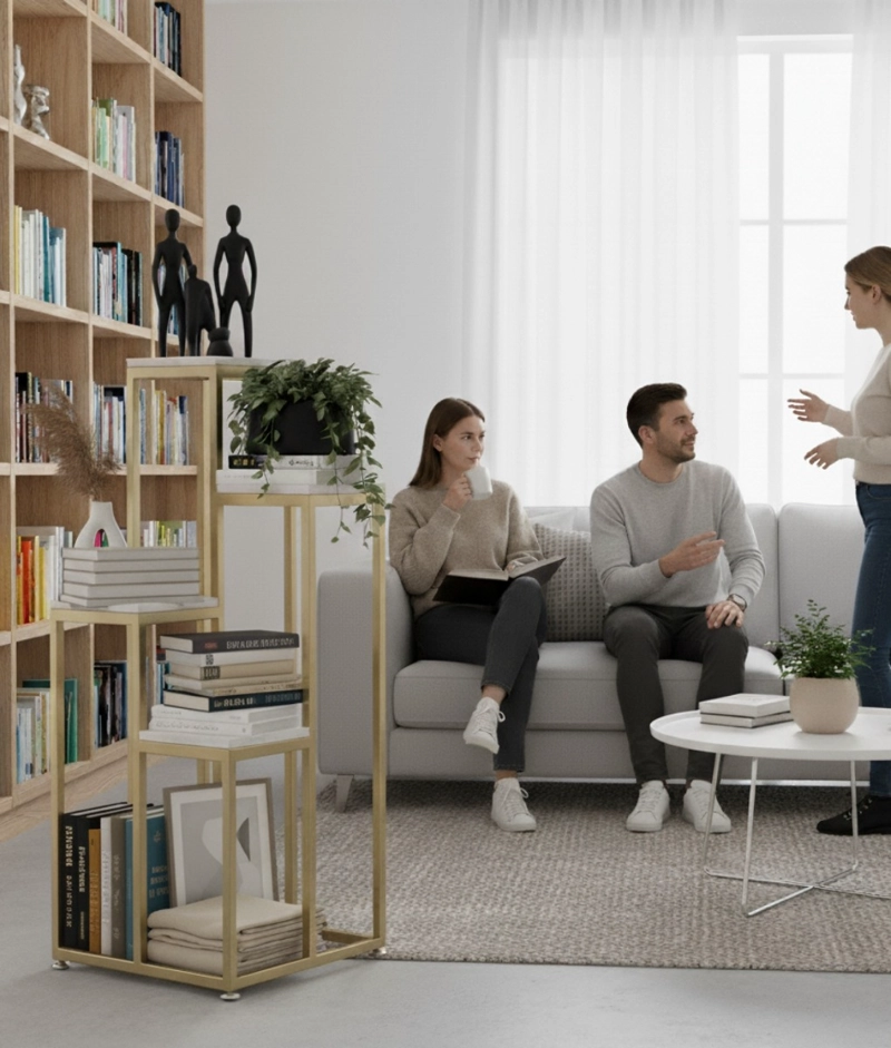 PORTA MACETAS SOPORTE ELEVADO MULTIFUNCIONAL MODERNO JHN - 5