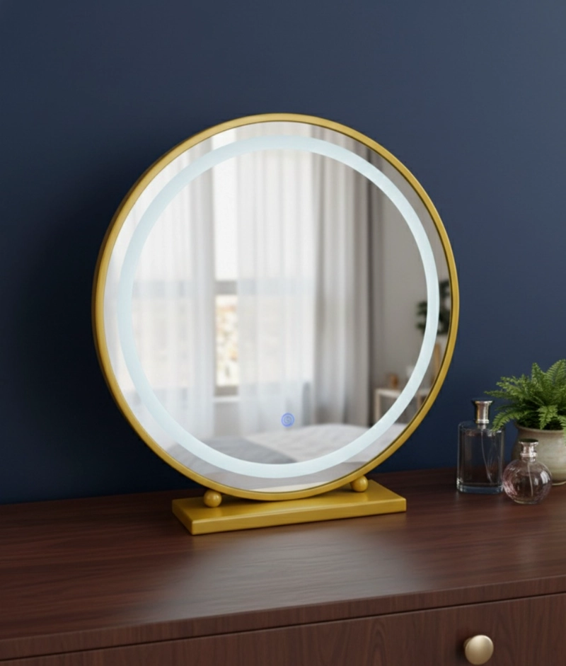 ESPEJO DECORATIVO MESA PANEL TACTIL LUZ LED HOGAR JHN - 10