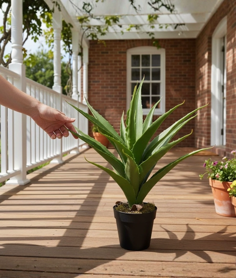 PLANTA ARTIFICIAL DECORATIVA ESTILIZADA ELEGANTE ADORNO JHN - 4