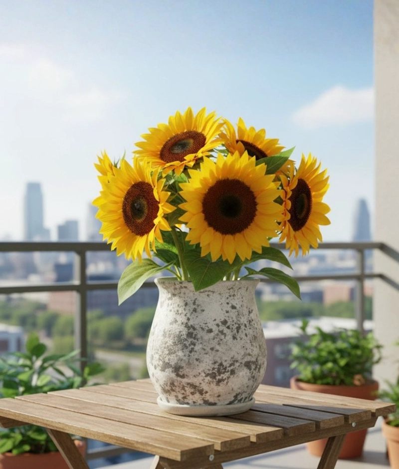 MACETA DECORATIVA BASE FUNCIONAL JARDIN HOGAR ADORNO JHN - 10
