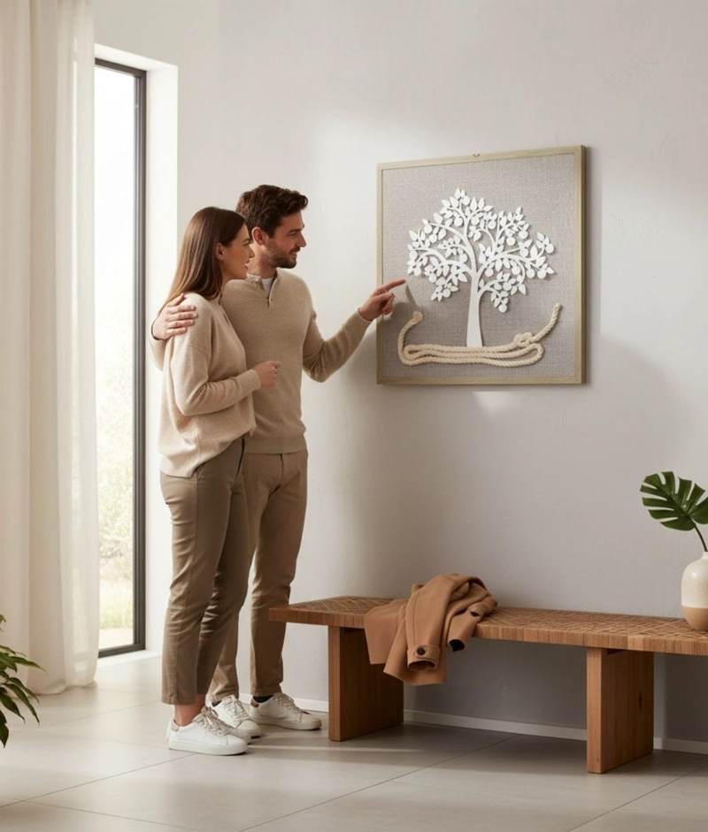 CUADRO DECORATIVO ARBOL VIDA ARTE ADORNO PARED JHN - 6
