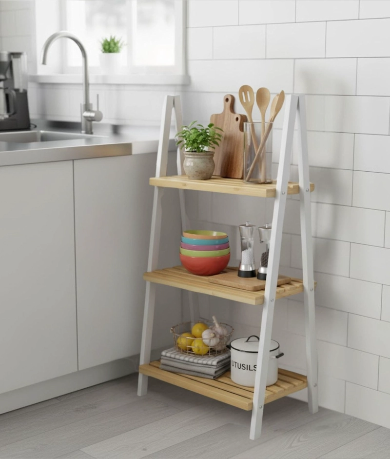 ESTANTE DECORATIVO ORGANIZADOR 3 NIVELES ESTILO ESCALERA JHN - 8