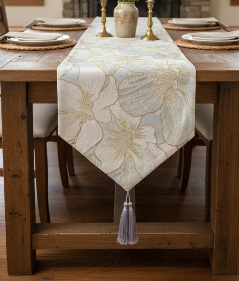 CAMINO MESA ELEGANTE MANTEL ESTILO NORDICO DECORATIVO JHN - 9