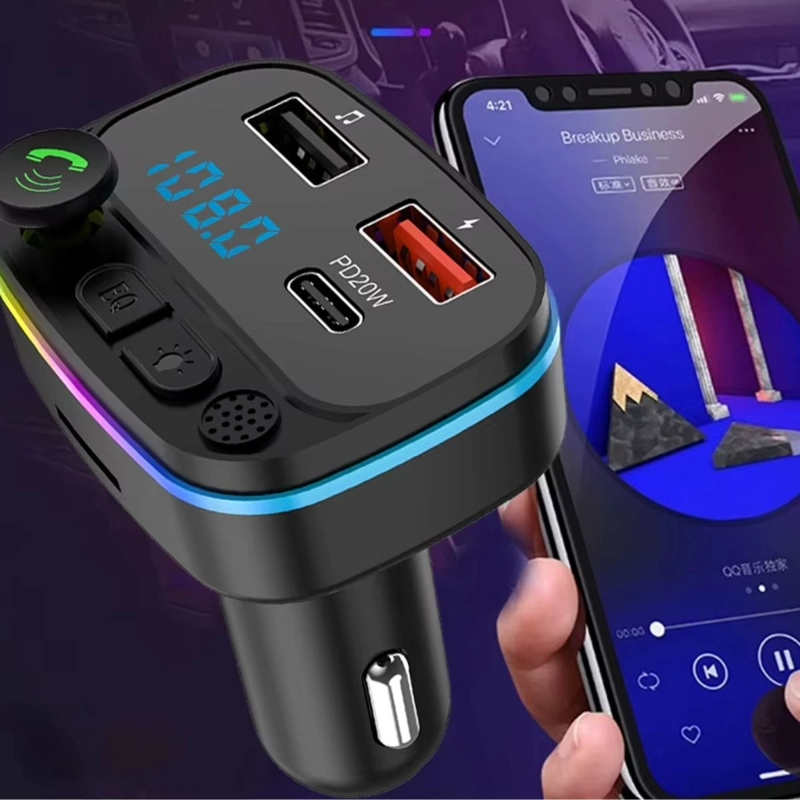 GENÉRICO CARGA RAPIDO TRANSMISOR RECEPTOR BLUETOOTH FM MP3 AUTO LAU
