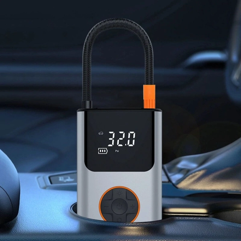COMPRESOR DE AIRE PORTATIL RECARGABLE MULTIUSOS AUTO LAU - 2