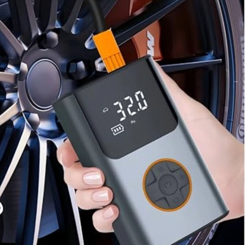 COMPRESOR DE AIRE PORTATIL RECARGABLE MULTIUSOS AUTO LAU - 3