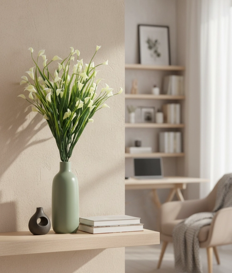 SET 2 FLORES ARTIFICIALES RAMO DECORATIVO ADORNO JHN - 9