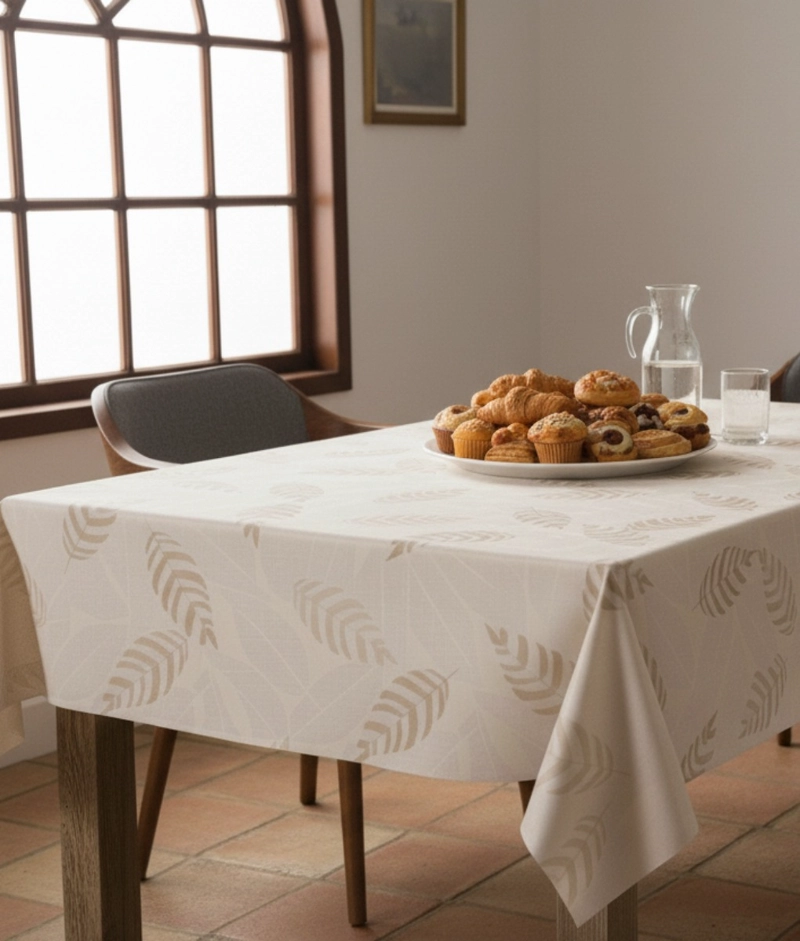 MANTEL DECORATIVO DISEÑO BOTANICO ELEGANTE MODERNO HOGAR JHN - 8