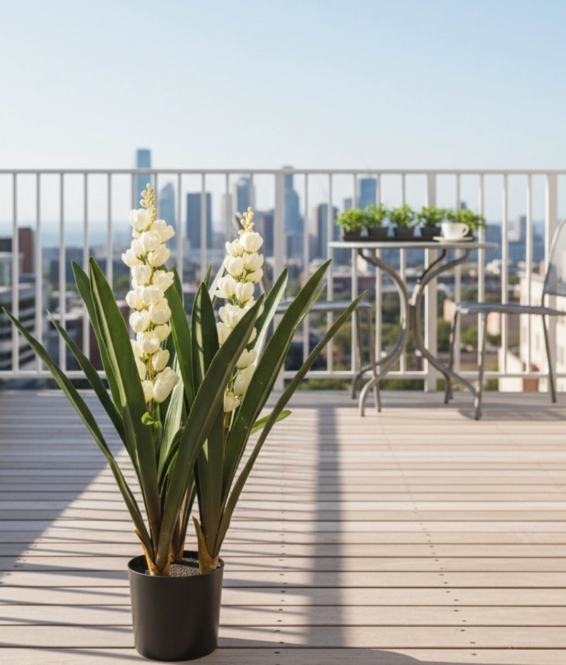 PLANTA ARTIFICIAL DECORATIVA FLORES ESPIGA ADORNO HOGAR JHN - 8