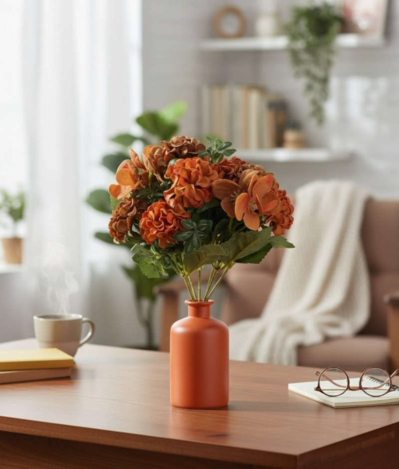 SET 4 RAMO FLORES ARTIFICIALES DECORACION HOGAR ADORNO JHN - 2