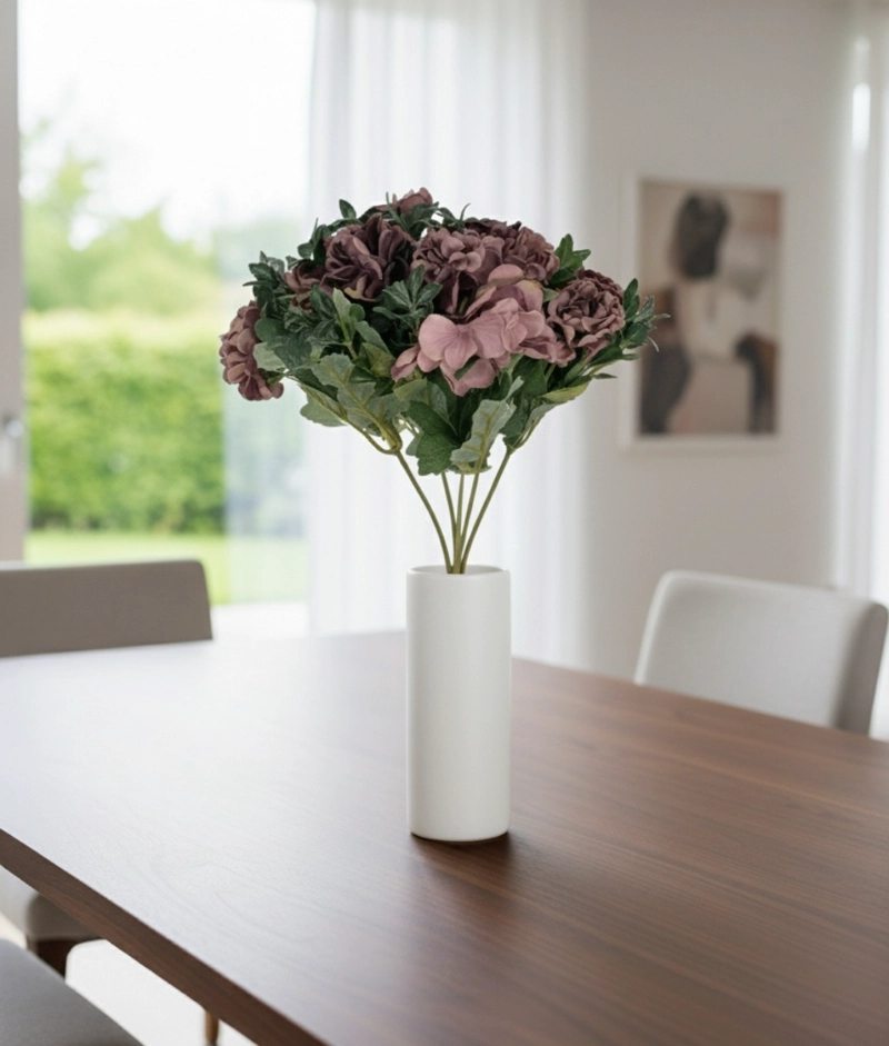 SET 4 RAMO FLORES ARTIFICIALES DECORACION HOGAR ADORNO JHN - 8