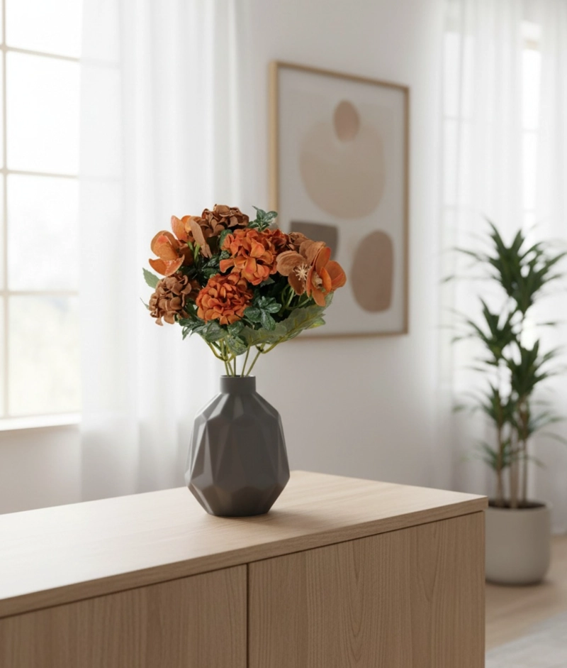 SET 4 RAMO FLORES ARTIFICIALES DECORACION HOGAR ADORNO JHN - 9