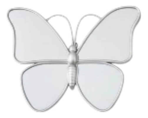 ESPEJO DECORATIVO FORMA MARIPOSA ADORNO PARED HOGAR JHN - 1