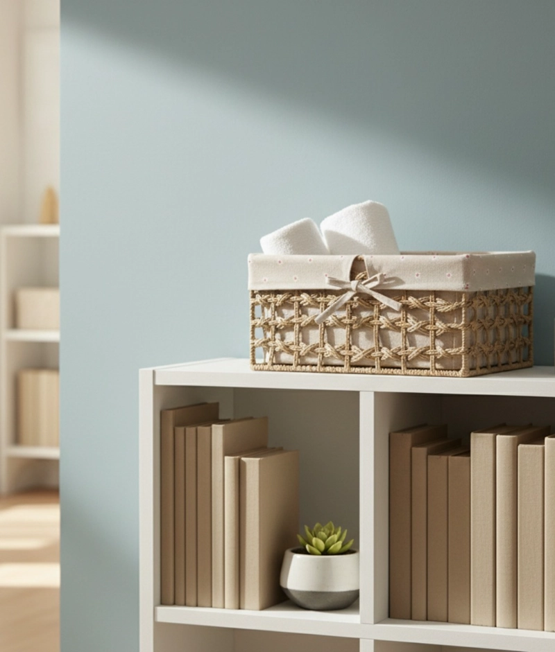 CANASTO DECORATIVO CESTO ORGANIZADOR RUSTICO NATURAL JHN - 10