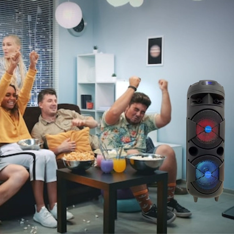 PARLANTE PORTATIL KARAOKE SUBWOOFER FIESTA HOGAR LAU - 2