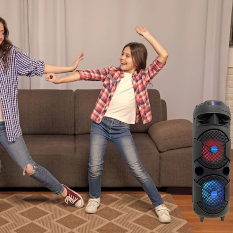 PARLANTE PORTATIL KARAOKE SUBWOOFER FIESTA HOGAR LAU - 4