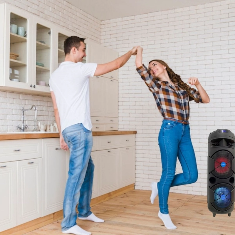 PARLANTE PORTATIL KARAOKE SUBWOOFER FIESTA HOGAR LAU - 7
