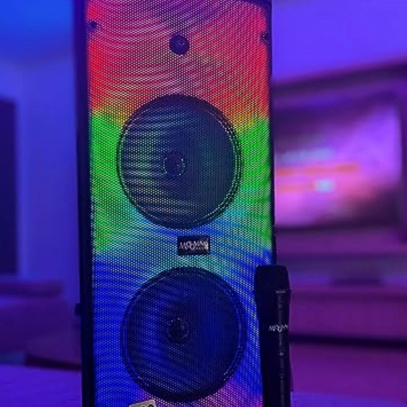 PARLANTE PORTATIL DE 8¨ SUBWOOFERS KARAOKE MUSICA HOGAR LAU - 3