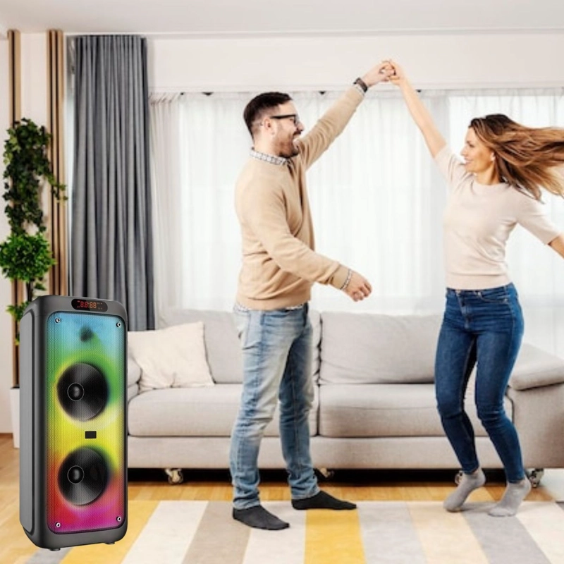 PARLANTE PORTATIL DE 8¨ SUBWOOFERS KARAOKE MUSICA HOGAR LAU - 8