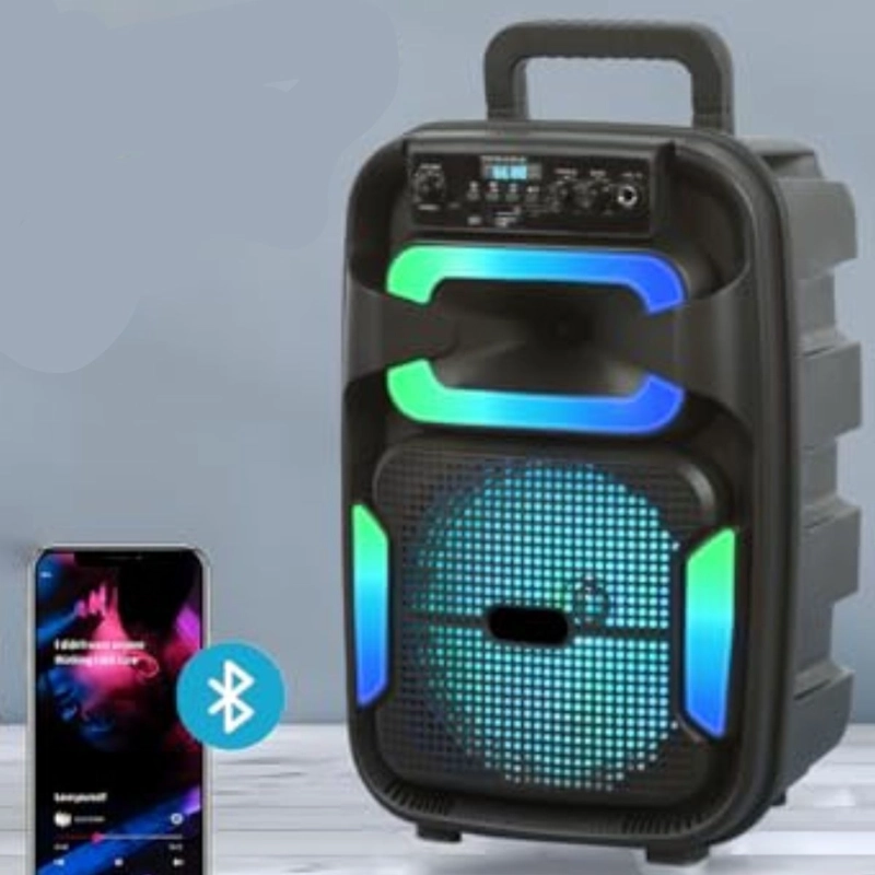 PARLANTE PORTATIL 8¨ CON MICROFONO KARAOKE MUSICA HOGAR LAU - 3