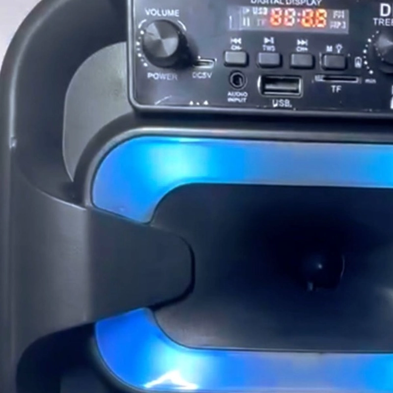 PARLANTE PORTATIL 8¨ CON MICROFONO KARAOKE MUSICA HOGAR LAU - 4