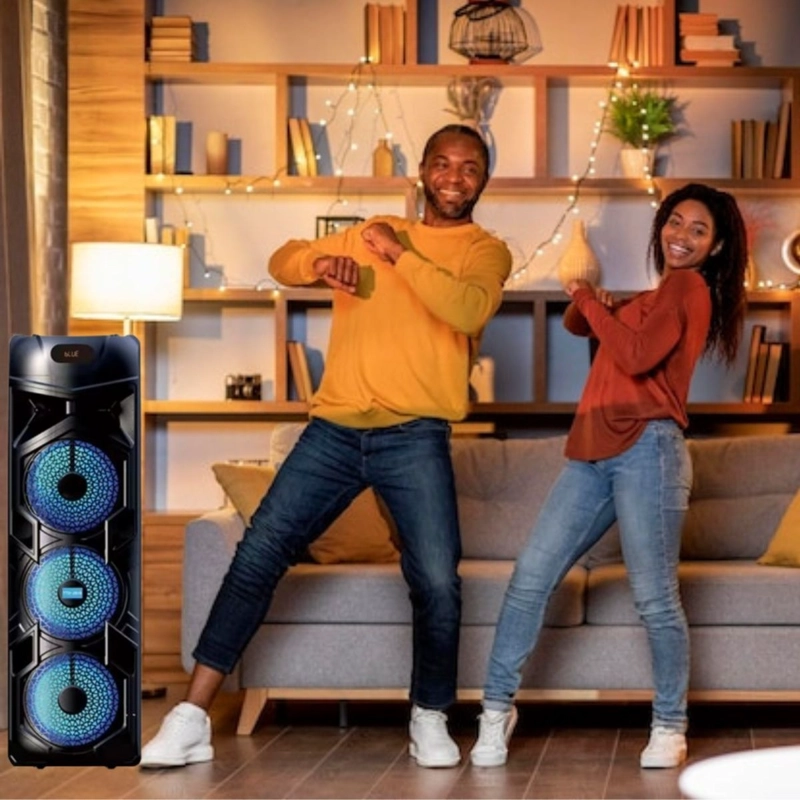 PARLANTE PORTATIL BLUETOOTH KARAOKE FIESTA HOGAR LAU - 1