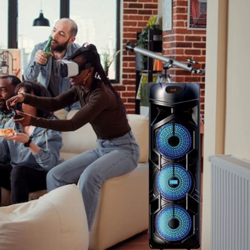 PARLANTE PORTATIL BLUETOOTH KARAOKE FIESTA HOGAR LAU - 2