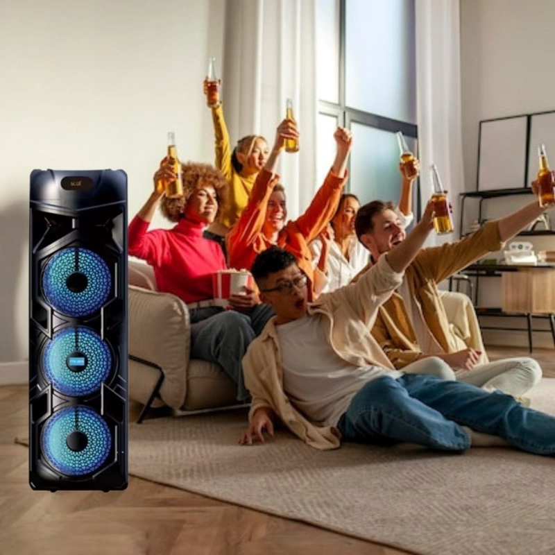 PARLANTE PORTATIL BLUETOOTH KARAOKE FIESTA HOGAR LAU - 5
