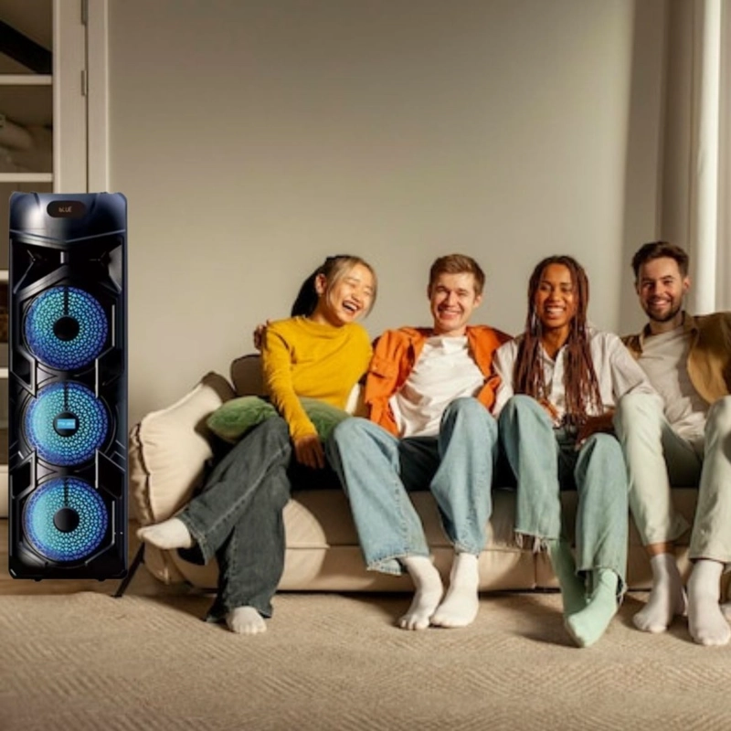 PARLANTE PORTATIL BLUETOOTH KARAOKE FIESTA HOGAR LAU - 6
