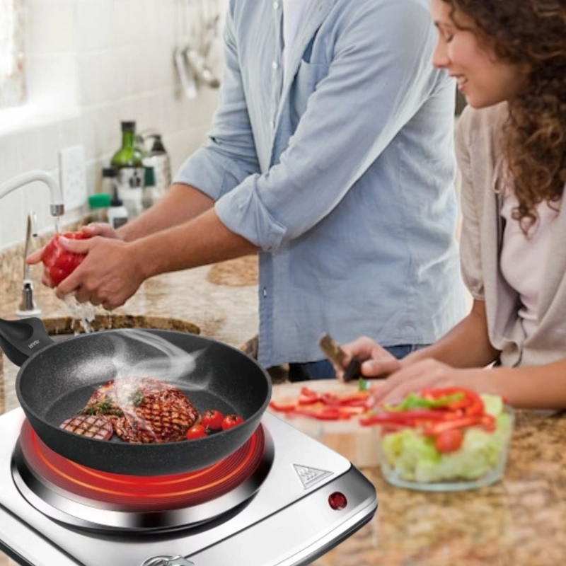 ENCIMERA COCINA DE 1 PLATO COMPACTA PRACTICA 1000W LAU - 2