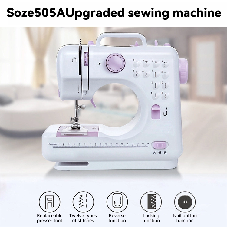 MAQUINA COSER PORTATIL MULTIFUNCIONAL DISEÑO DOSMETICO LAU - 10