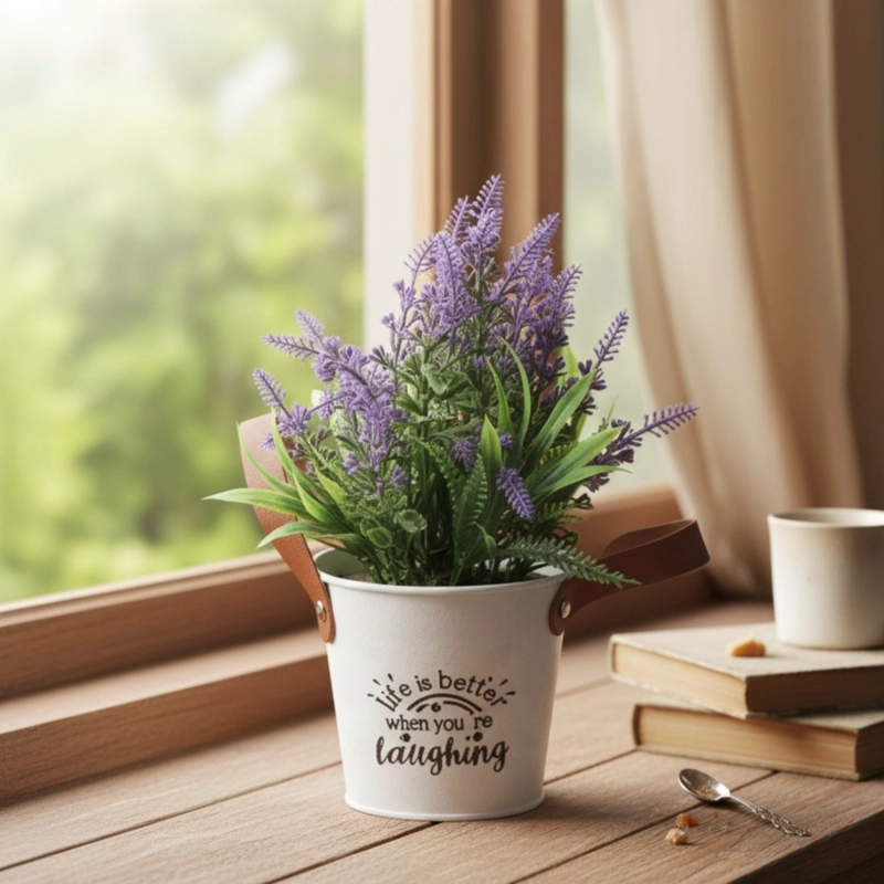 SET 2 PLANTA ARTIFICIAL DECORATIVA LAVANDA ENCANTO JHN - 4