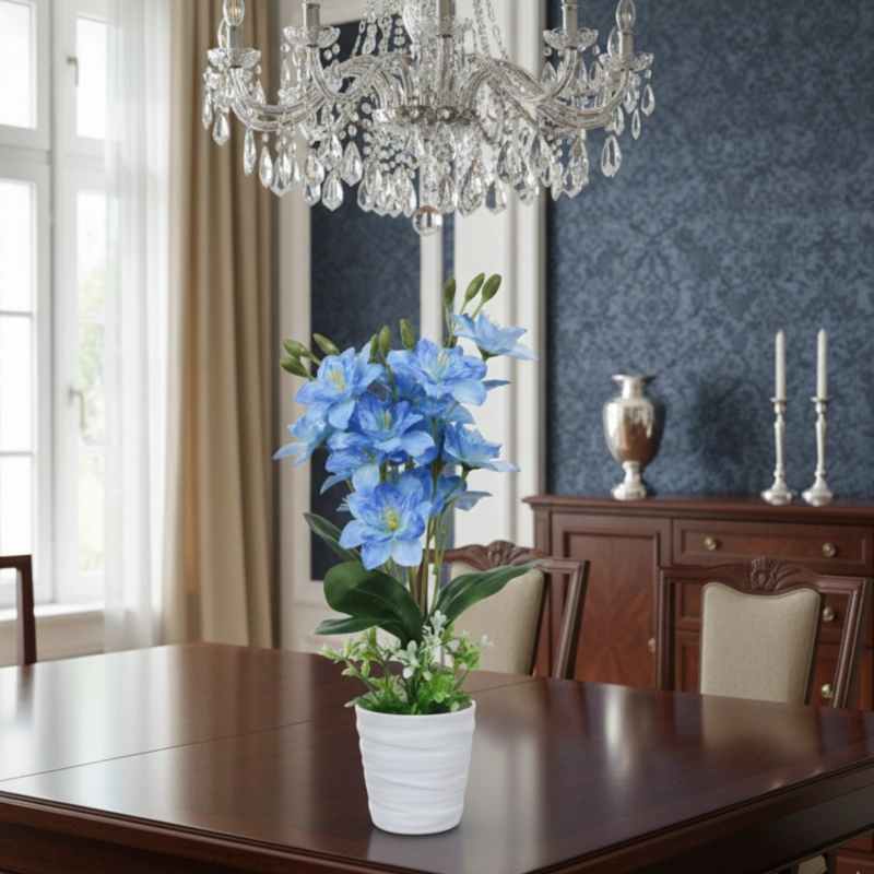 SET 2 PLANTA ARTIFICIAL ARREGLO FLORAL DECORATIVO HOGAR JHN - 7